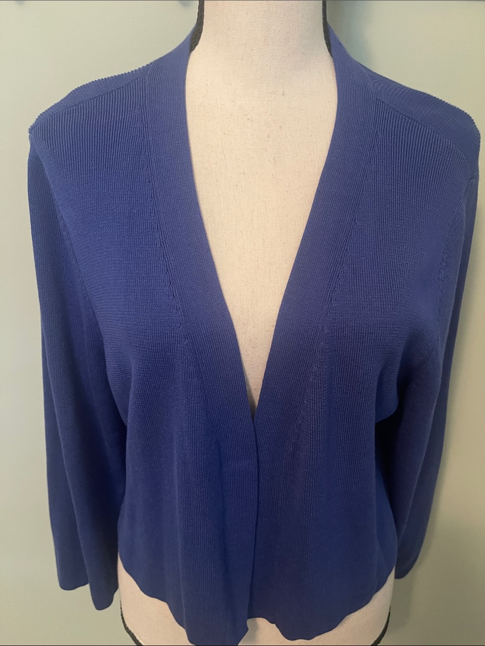 Talbots NWT Royal Blue Open Sweater Shrug